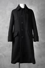 Load image into Gallery viewer, sus-sous foot guards great coat / W90N10 Raised back melton (NAVY BLACK)