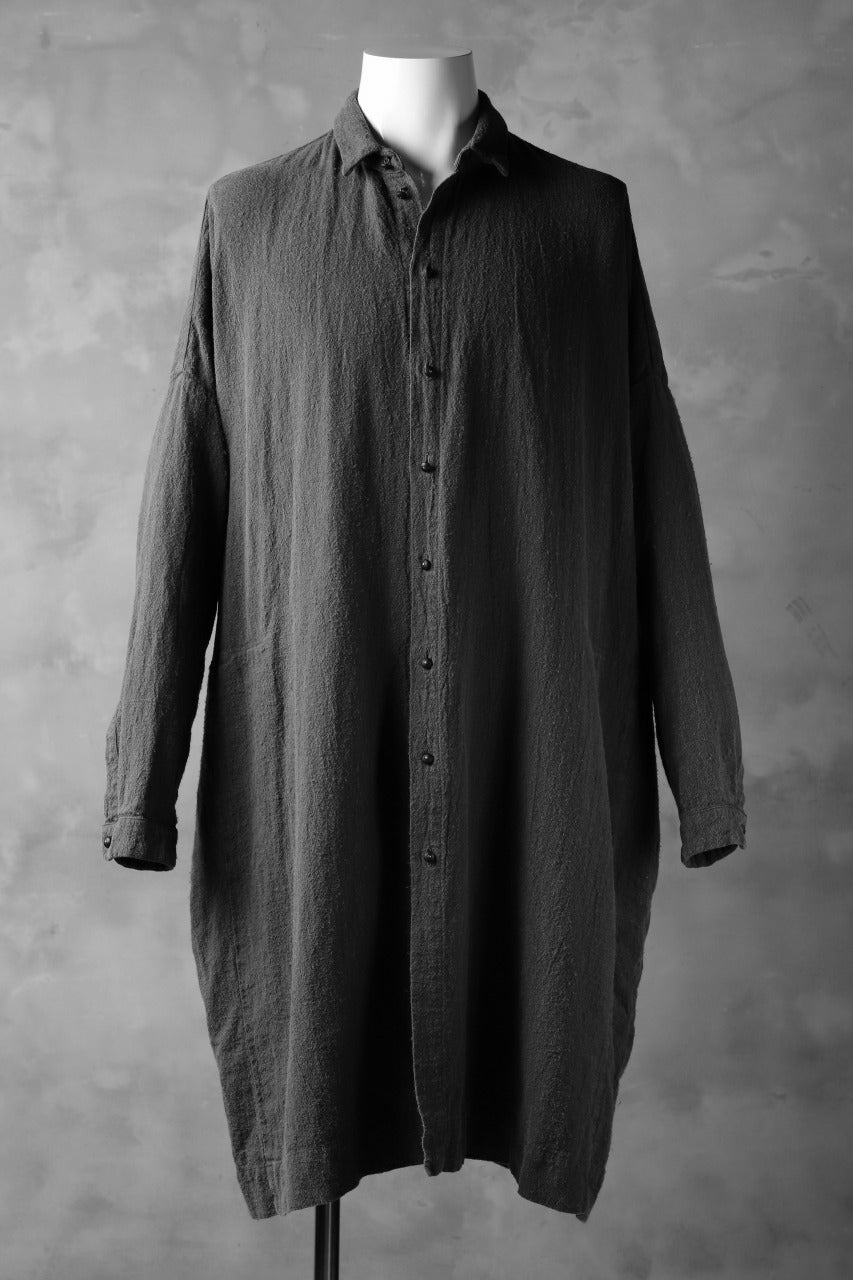 _vital over size long shirt / botanical logwood dye