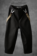 Aleksandr Manamis Wide Cropped Pant wt. Suspender / Brown Stripe