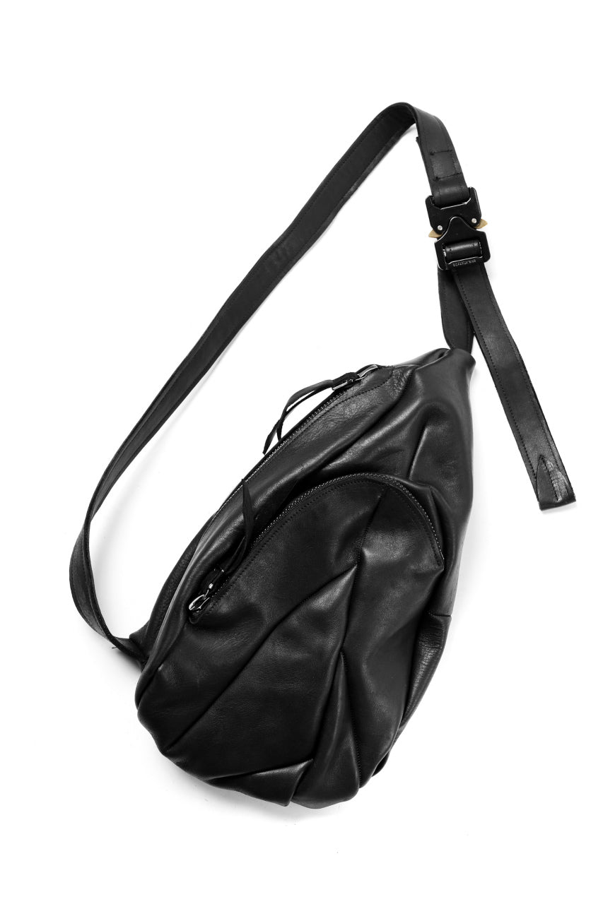 画像をギャラリービューアに読み込む, LEON EMANUEL BLANCK DISTORTION DEALER BAG / GUIDI HORSE LEATHER (BLACK)