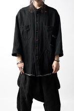 Load image into Gallery viewer, A.F ARTEFACT exclusive ENGINEER SHIRT-JKT / LOW COUNT DENIM (BLACK)