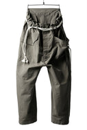 ISAMU KATAYAMA BACKLASH WIDE TAPERED PANTS / SALT SHRINKAGE TYPEWRITER CLOTH