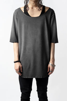 Nostra Santissima SMOOTH FIT JERSEY TOPS (REVERSE DYED / GREY)