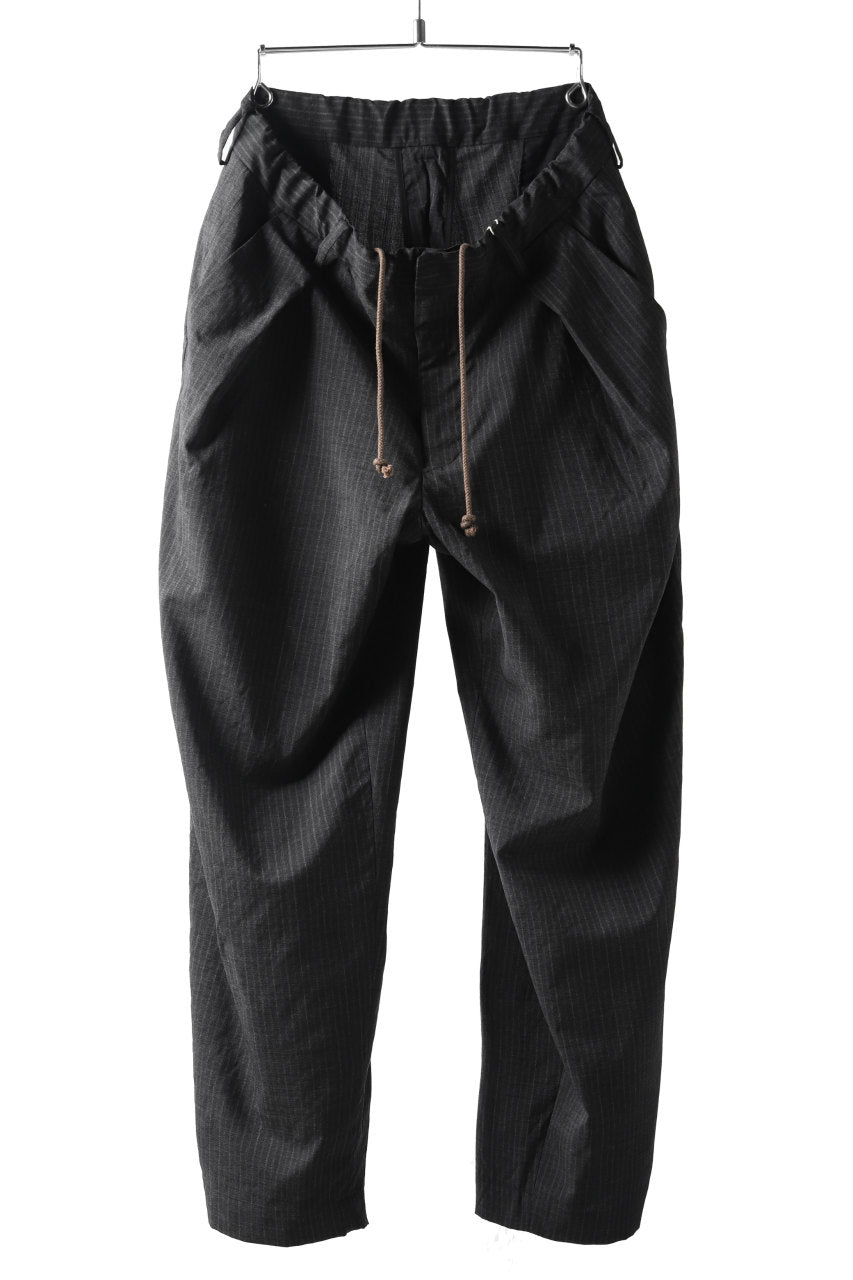 サイズL！COLINA W-TUCK PANTS / WASHABLE WOOL