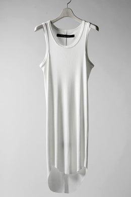 A.F ARTEFACT LONG TANK TOP / COTTON RIB (IVORY)