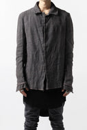 ierib SHIRT JACKET / PLANT DYED JP HEAVY LINEN (LOGWOOD x STEEL x MARIGOLD)