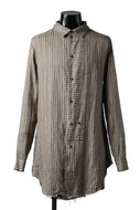 Aleksandr Manamis Mended Shirt / Brown Stripe