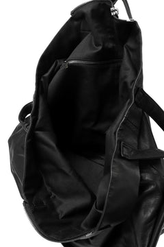 画像をギャラリービューアに読み込む, discord Yohji Yamamoto TULIPS HAND BAG / GARMENT COW LEATHER (BLACK)