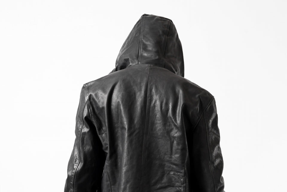 画像をギャラリービューアに読み込む, ISAMU KATAYAMA BACKLASH HOODED JACKET / POLAND HORSE OBJECT DYED (BLACK)