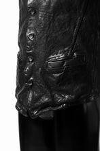 Load image into Gallery viewer, ISAMU KATAYAMA BACKLASH exclusive LEATHER VEST / ITALY DOUBLE SHOULDER (BLACK)