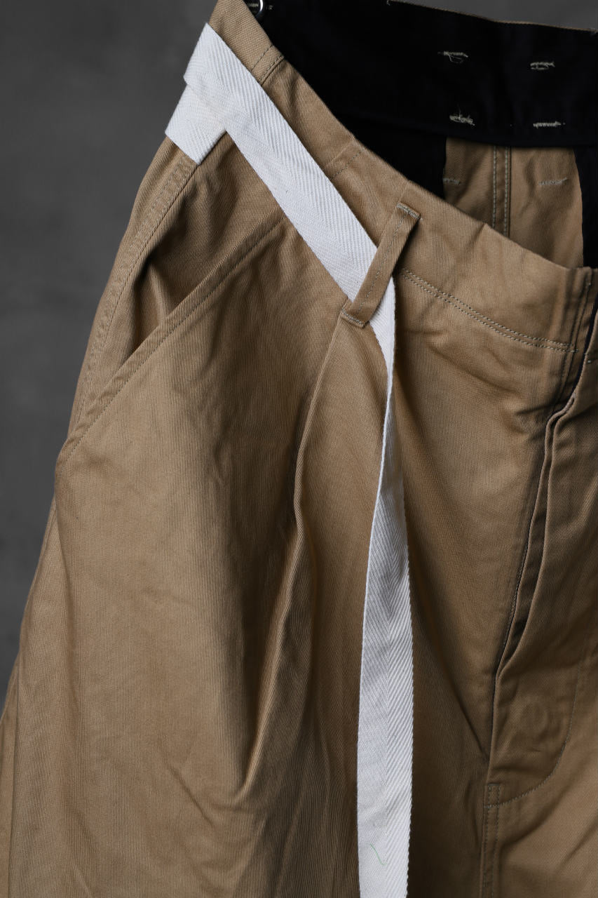 KLASICA GERALD-cc LOW CROTCH SHORTS / DRY CHINO CLOTH (BEIGE)