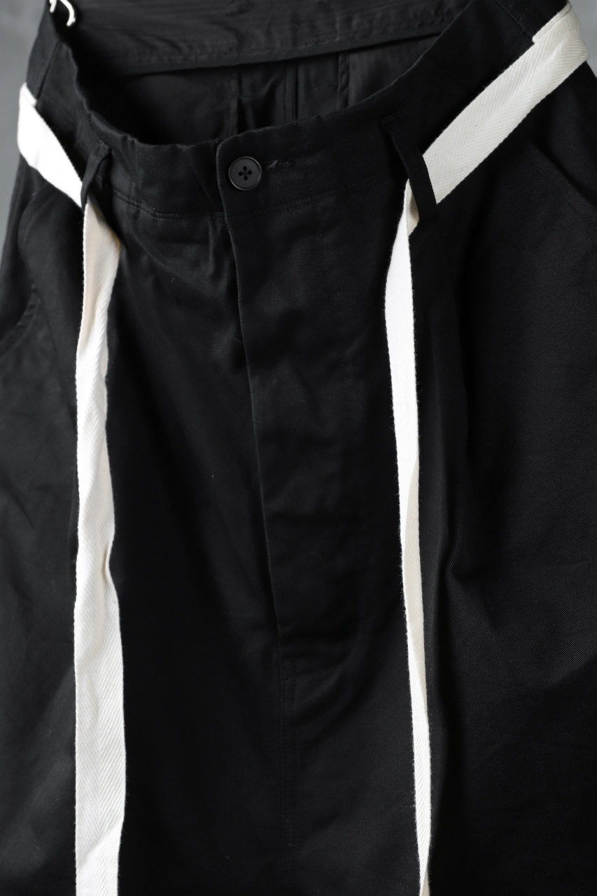 KLASICA GERALD-cc LOW CROTCH SHORTS / DRY CHINO CLOTH (BLACK)