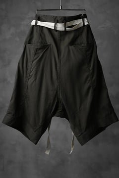 Load image into Gallery viewer, KLASICA GERALD-wv LOW CROTCH SHORTS / DOUBLE VOILE CLOTH (GARMENT WASHED) (OLIVE)