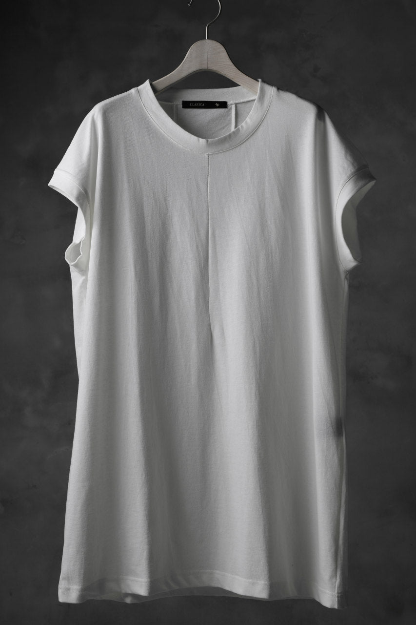 KLASICA LUNG CAP SLEEVE LONG  CUT & SEWN / DRY TWILL JERSEY (WHITE)