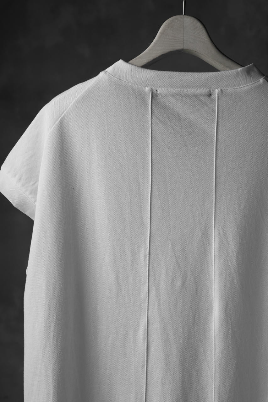KLASICA LUNG CAP SLEEVE LONG  CUT & SEWN / DRY TWILL JERSEY (WHITE)