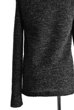 画像をギャラリービューアに読み込む, A.F ARTEFACT exclusive LOOPKNIT HIGHNECK TOP (BLACK×GREY)