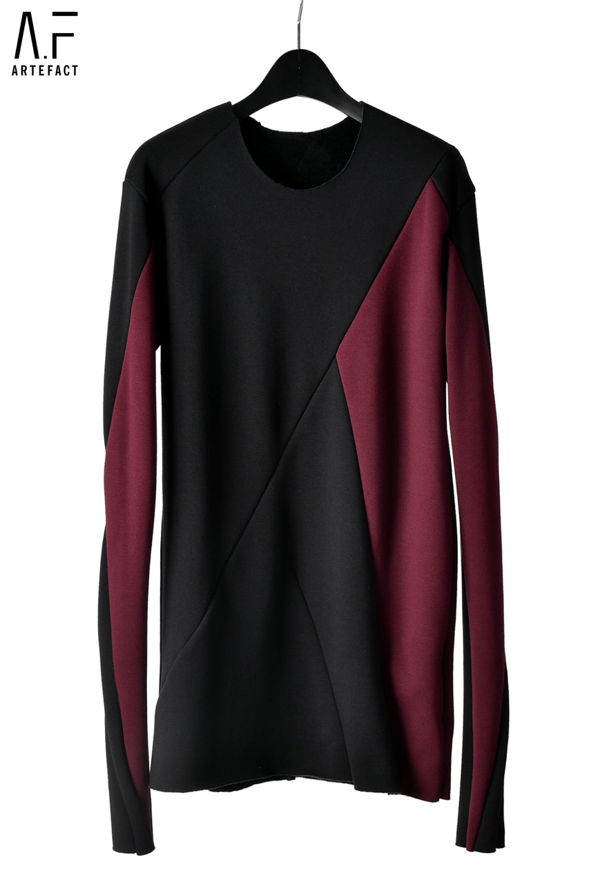 A.F ARTEFACT exclusive BomberHEAT® SWITCHING TOPS (BLACK×BORDEAUX)
