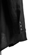 画像をギャラリービューアに読み込む, SOSNOVSKA DIAGONAL FLY LONG SHIRT (BLACK)