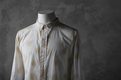 画像をギャラリービューアに読み込む, Aleksandr Manamis Raw Hallf Collar Shirt / Tea Stain Dot