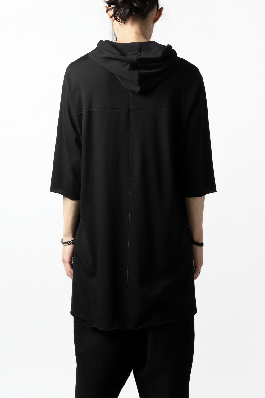 A.F ARTEFACT RELAX HOODIE TOPS / COTTON JERSEY (BLACK)