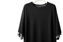 画像をギャラリービューアに読み込む, A.F ARTEFACT exclusive OVER SIZED LAYERED TEE (BLACK x GREY)