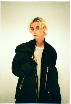 画像をギャラリービューアに読み込む, A.F ARTEFACT &quot;PLEASANT&quot; PARKA-JACKET / SALT SHRINKAGE NYLON (BLACK)