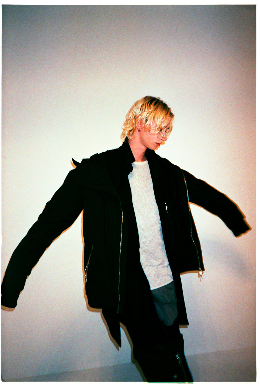 画像をギャラリービューアに読み込む, A.F ARTEFACT &quot;PLEASANT&quot; PARKA-JACKET / SALT SHRINKAGE NYLON (BLACK)