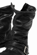 Load image into Gallery viewer, incarnation x LOOM exclusive HORSE LEATHER ENGINEER SIDE ZIP BOOTS / VIBRAM GOODYEAR WELTED (BLACK)