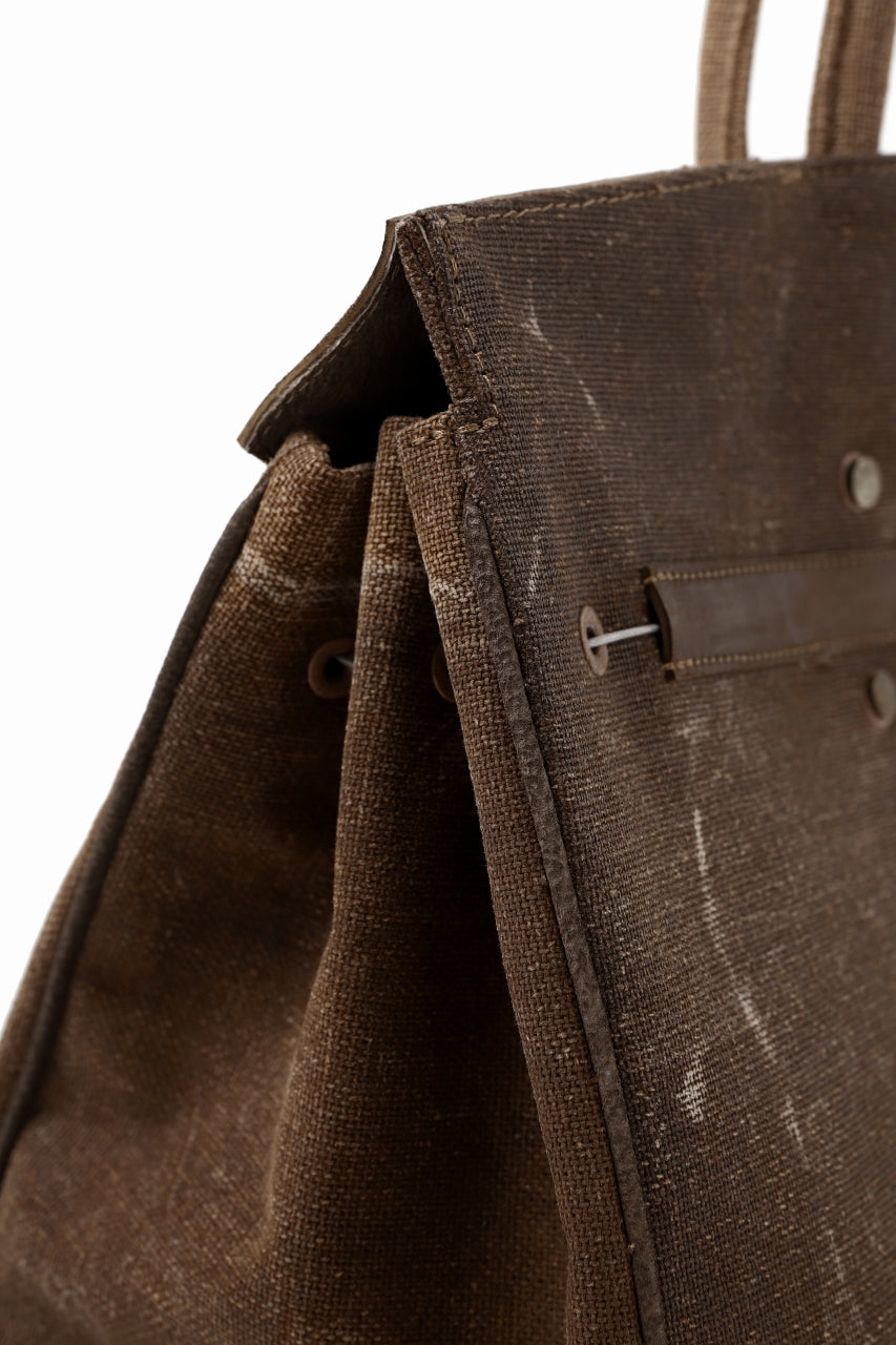 Load image into Gallery viewer, ierib exclusive bark bag #40 / Vintage JP-Fabric + Cordovan (BROWN-B)