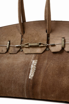 画像をギャラリービューアに読み込む, ierib exclusive bark bag #40 / Vintage JP-Fabric + Cordovan (BROWN-B)