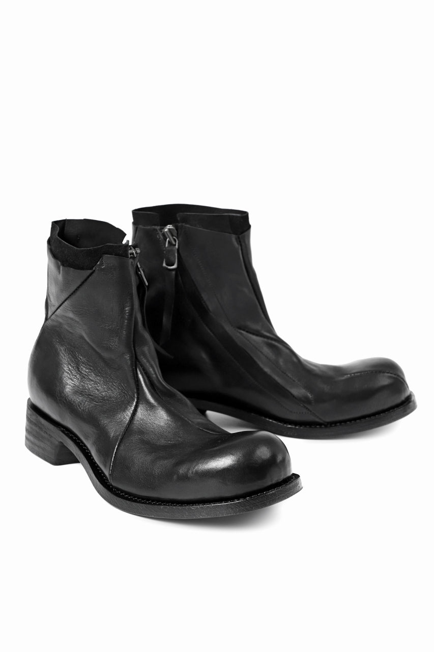 LEON EMANUEL BLANCK DISTORTION ANKLE BOOT / GUIDI HORSE LEATHER 