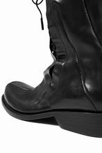 Load image into Gallery viewer, LEON EMANUEL BLANCK DISTORTION COMBAT BOOT / GUIDI HORSE LEATHER (BLACK)