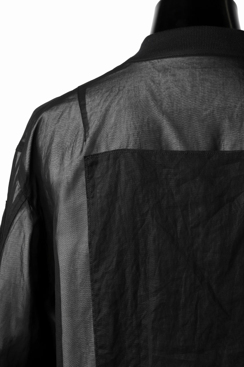 画像をギャラリービューアに読み込む, KLASICA FLIGHT PC-1 JACKET / TRANSLUCENT ORGANDY (BLACK)