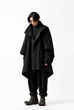 画像をギャラリービューアに読み込む, KLASICA MARGOT PONCHO COAT / WOOL FLANNEL (VINTAGE STRIPE)