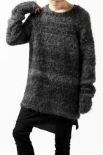 Load image into Gallery viewer, KLASICA BLIND MOHAIR KNIT SWEATER / FLUFFY 3.5G (MIX GREY)