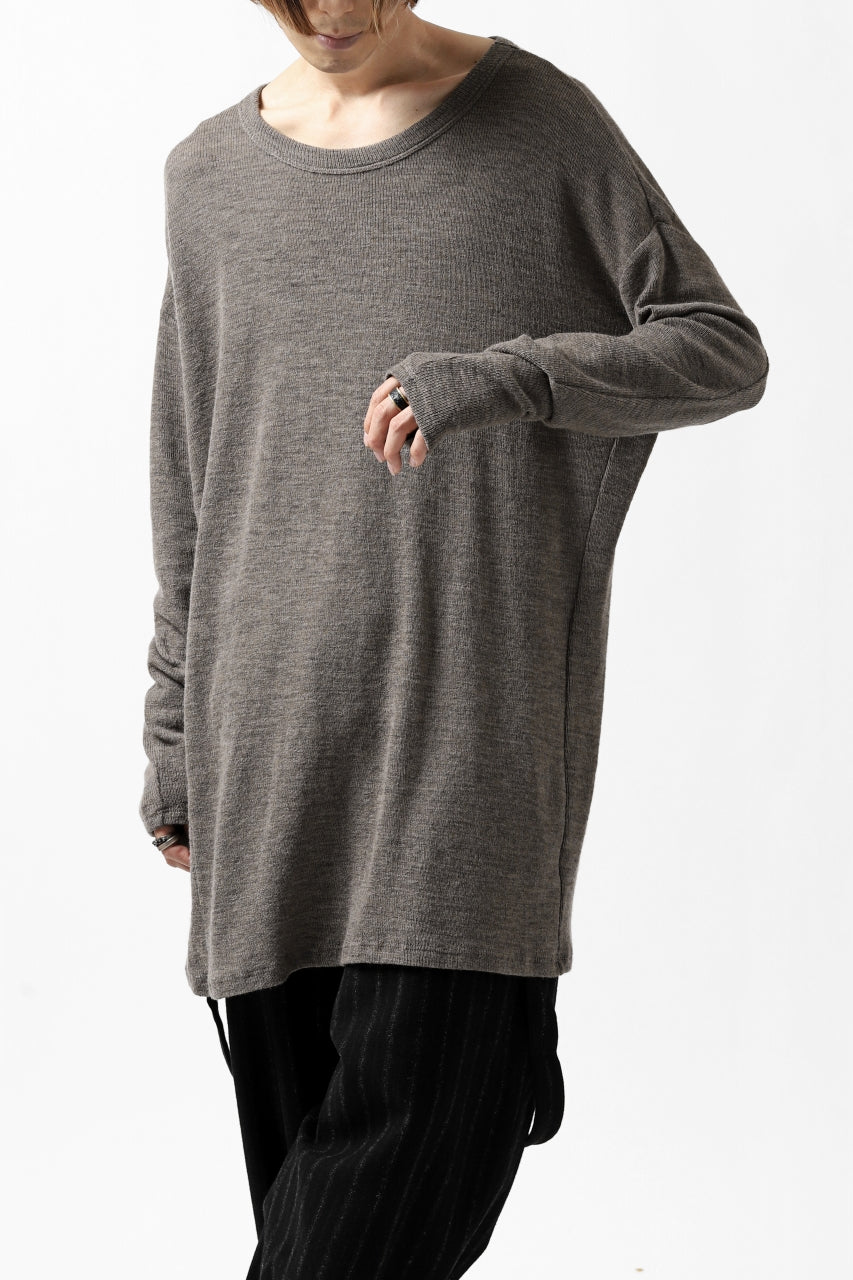 Load image into Gallery viewer, KLASICA ASLEEP CREW NECK KNIT SWEATER / WEANER WOOL RIB (FAWN)