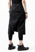 画像をギャラリービューアに読み込む, ISAMU KATAYAMA BACKLASH SARROUEL DENIM SHORTS / EXTREME STRETCH WASHER (BLACK)