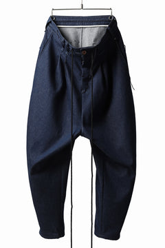 Load image into Gallery viewer, daska x LOOM exclucive wide tapered pants / organic denim washer (INDIGO)