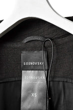 画像をギャラリービューアに読み込む, SOSNOVSKA METAL THREADS LONG JACKET (BLACK)