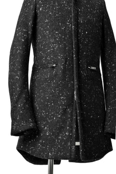 Load image into Gallery viewer, N/07 exclusive Padded Middle Coat / Wool Double-weave (SNOW BLACK)