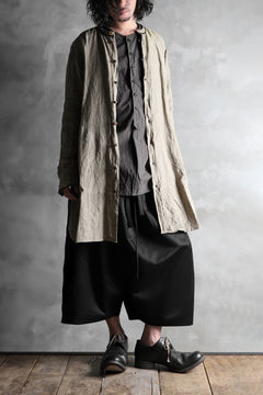 Load image into Gallery viewer, KLASICA SABRON HALF BUTTON PULLOVER SHIRT / TYPE-WRITER CLOTH (MOSS)