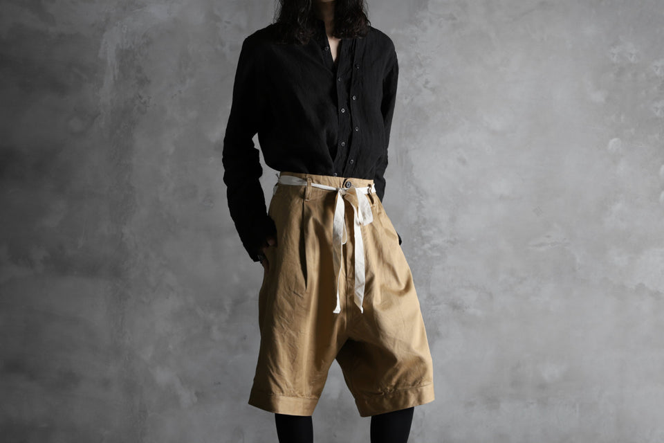 Load image into Gallery viewer, KLASICA GERALD-cc LOW CROTCH SHORTS / DRY CHINO CLOTH (BEIGE)