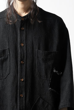 Load image into Gallery viewer, A.F ARTEFACT exclusive ENGINEER SHIRT-JKT / LOW COUNT DENIM (BLACK)