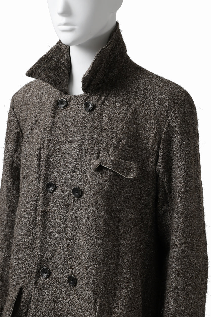 Load image into Gallery viewer, YUTA MATSUOKA long coat / goat wool (brown)