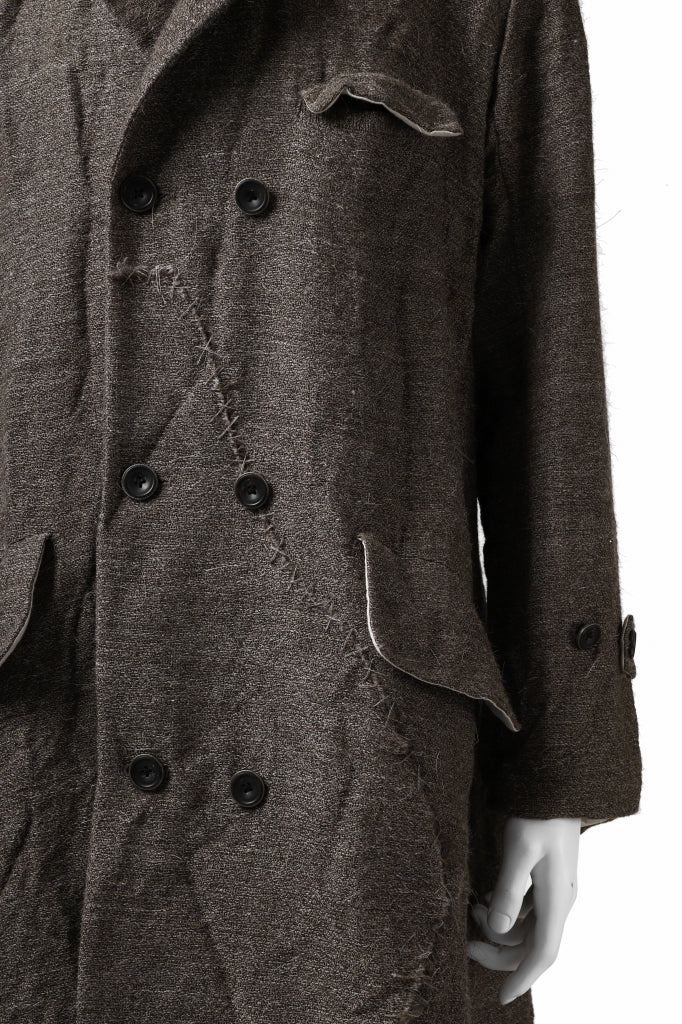 Load image into Gallery viewer, YUTA MATSUOKA long coat / goat wool (brown)