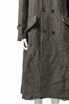 Load image into Gallery viewer, YUTA MATSUOKA long coat / goat wool (brown)