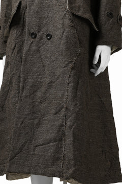 Load image into Gallery viewer, YUTA MATSUOKA long coat / goat wool (brown)