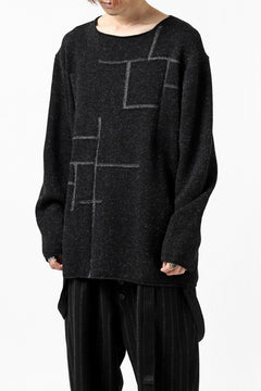 画像をギャラリービューアに読み込む, YUTA MATSUOKA knit sweater / shetland wool (black)