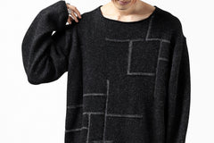 Load image into Gallery viewer, YUTA MATSUOKA knit sweater / shetland wool (black)
