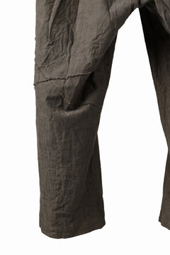 画像をギャラリービューアに読み込む, YUTA MATSUOKA cross switch cropped pants / spec dyed canvas (khaki)